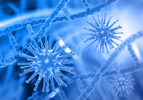 Imagen de células virus